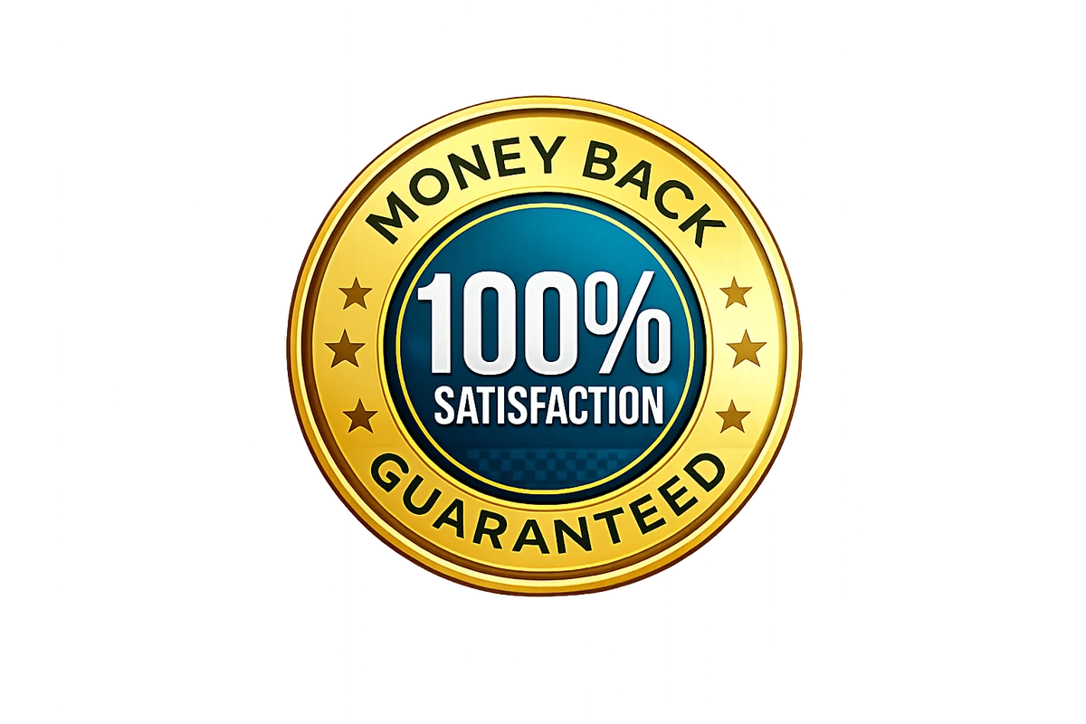 DentaBiome 60-day 100% money-back satisfaction guarantee seal