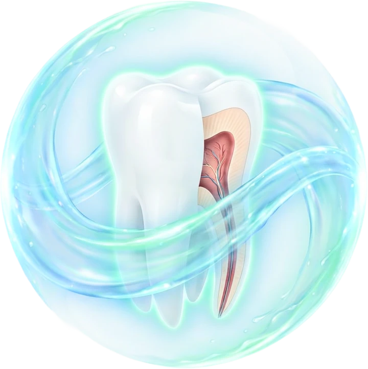 Illustration of the oral microbiome showing the DentaBiome concept